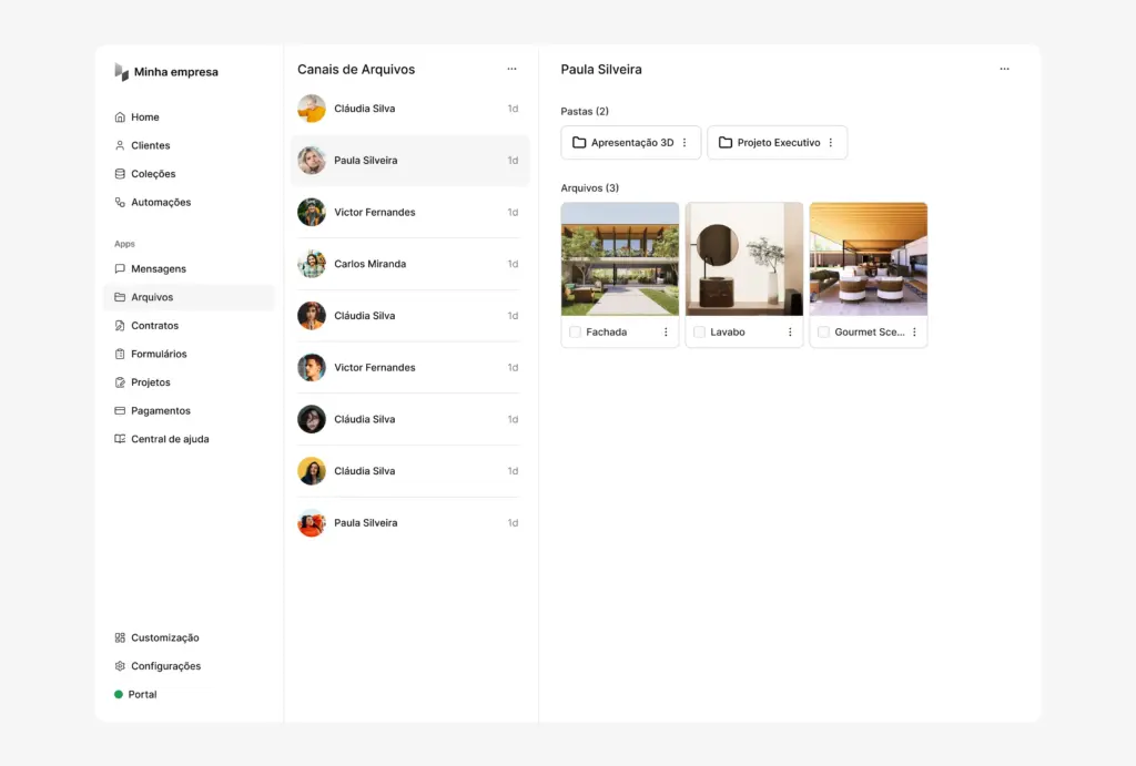 Secure File Sharing Interface